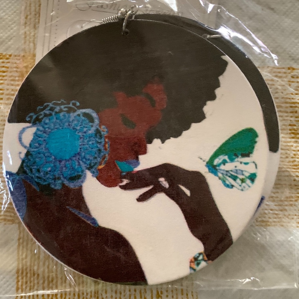 Afrocentric Earrings (Blue)